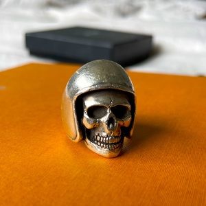 The great frog biker skull ring